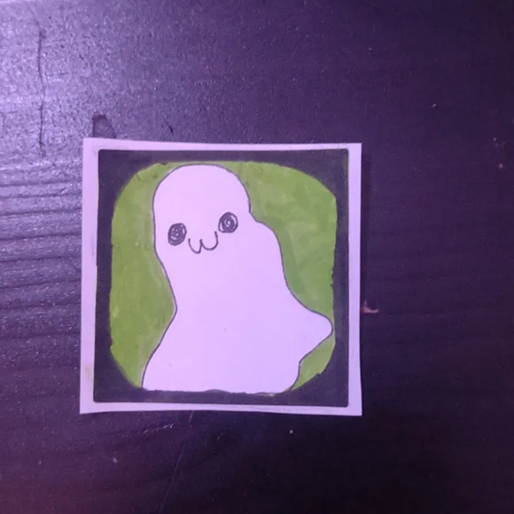 Handmade sticker pack , little ghostie bois - Picture 7 of 7